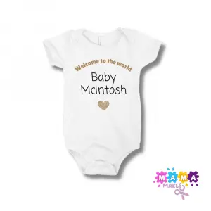 Personalised Baby Vest