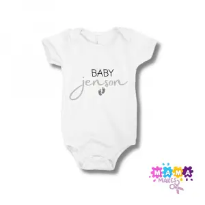 Personalised baby vest