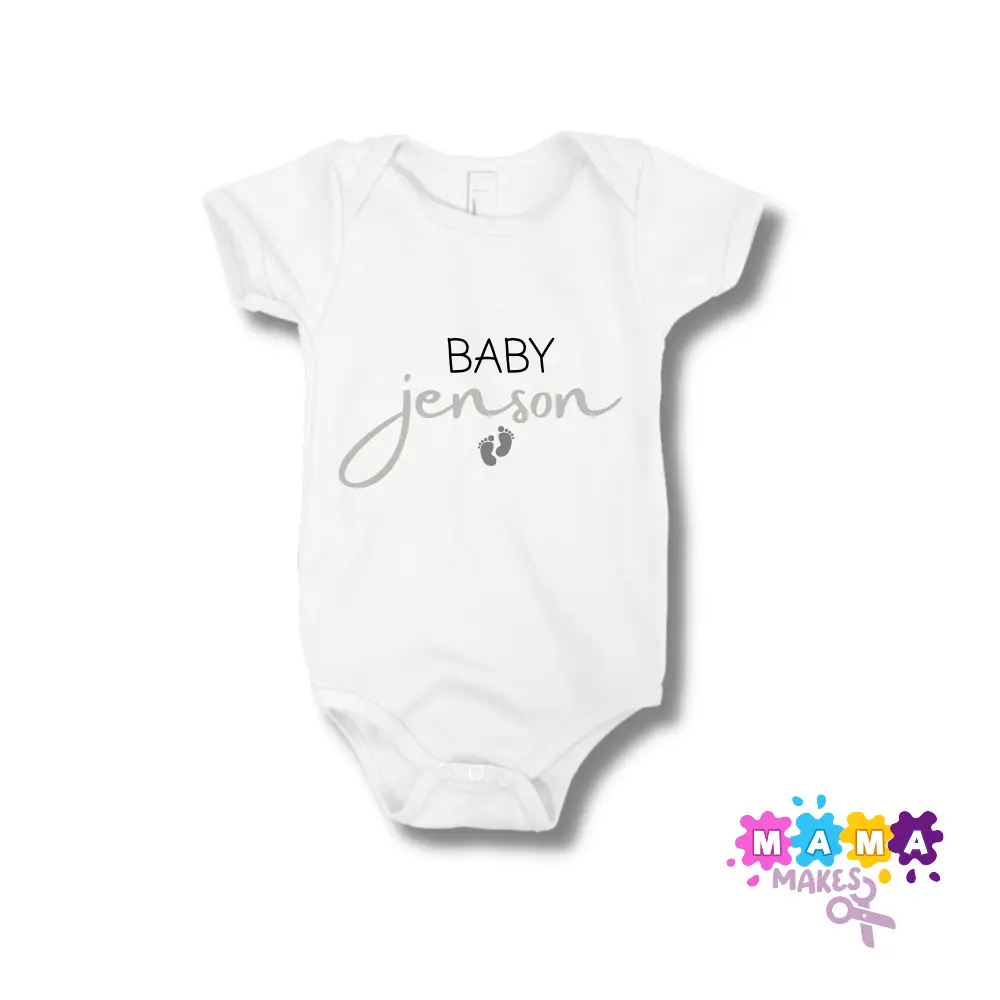 Personalised baby vest