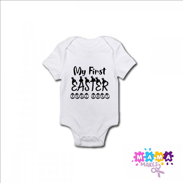 my first easter baby vest
