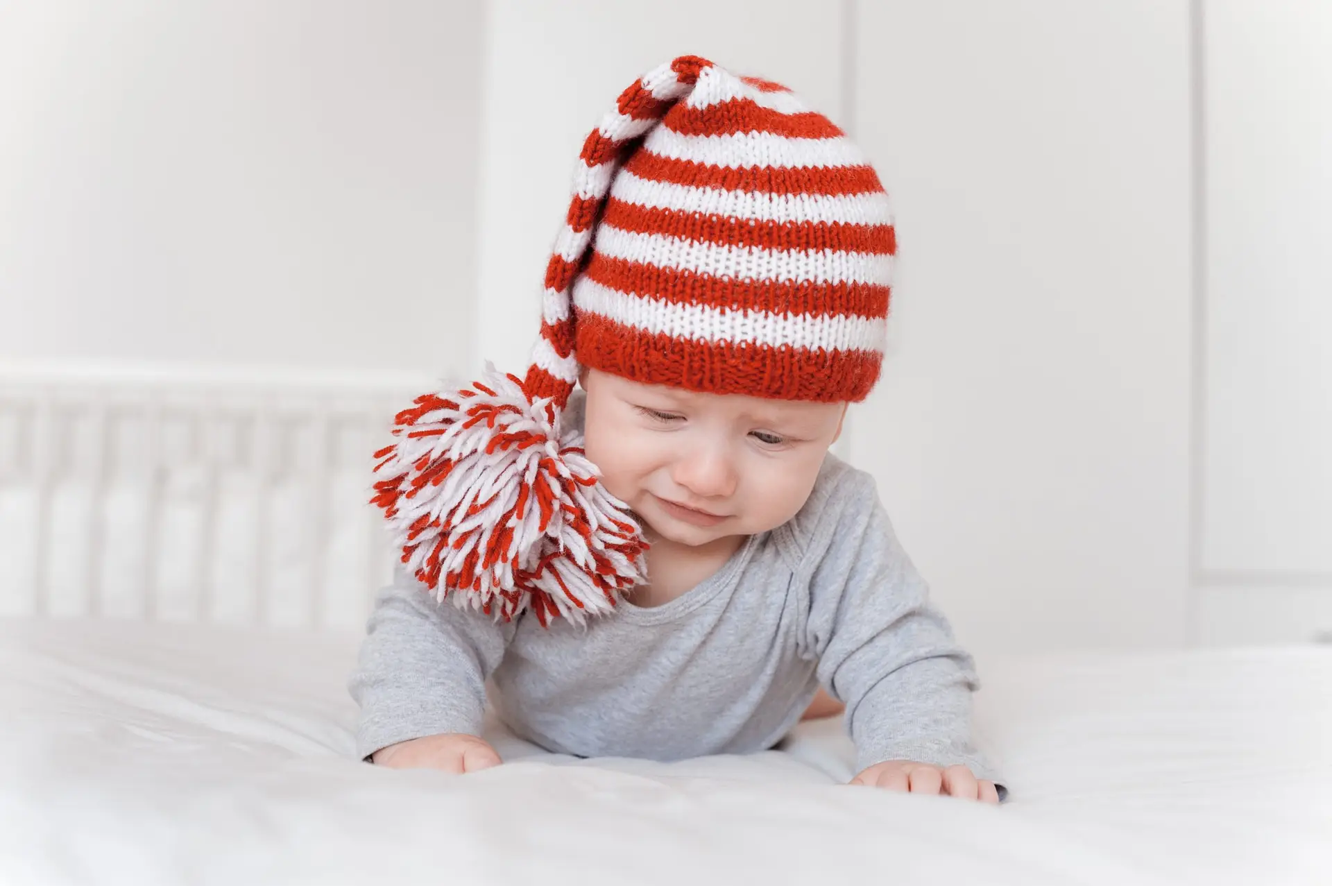 Infant Hats With Pom Poms