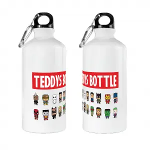 600ml Aluminium Bottle Personalised - Marvel Style Design