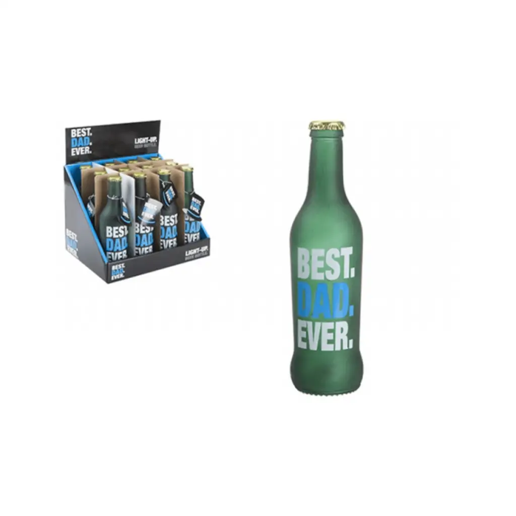 Best Dad Ever Light Up Beer Bottle