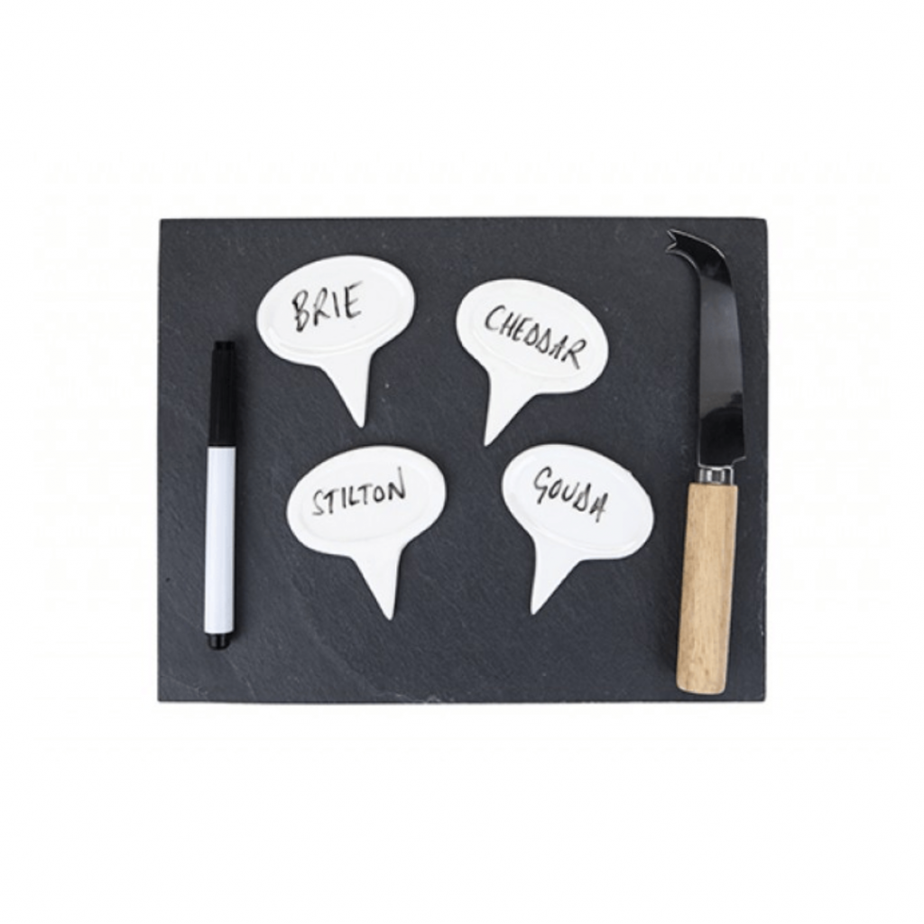 Slate Cheese Board With Accessories