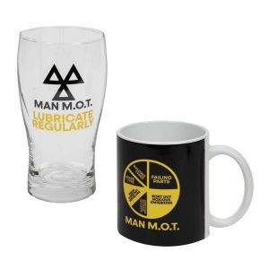Mug and Beer Glass Man MOT