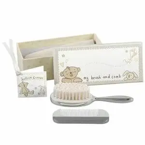 Silverplated Brush and Comb Set