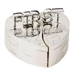 First Tooth and Curl Heart Shaped Box