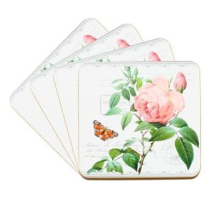 Rose Coasters Set of 4