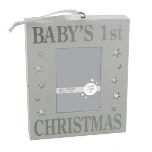 Baby's First Christmas Light Up Photo Frame