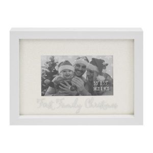 Glitter First Christmas Frame