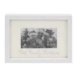 Glitter First Christmas Frame