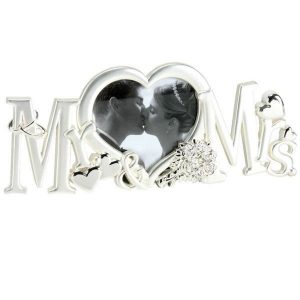 Silver Plated Mr & Mrs Photo Frame