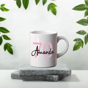Personalised 70th Birthday Mug
