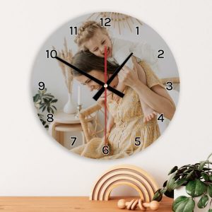 Personalised Wall Clock Wood