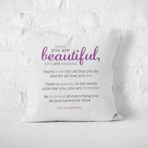 A Beautiful Thanks Cushion Cover